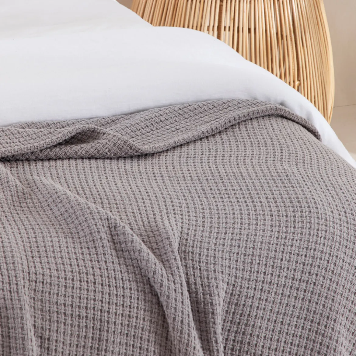 Knit Weave 360gsm Cotton Blanket
