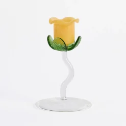 Laurel Flower Candle Holder 2pc