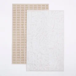 Lennox Natural Tea Towel Set of 2