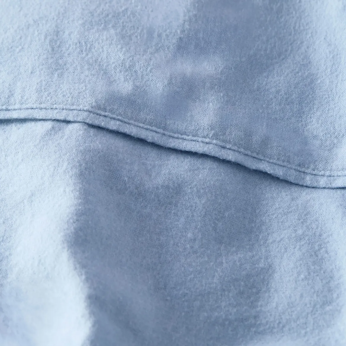 Light Blue Cotton Flannelette Sheet Set