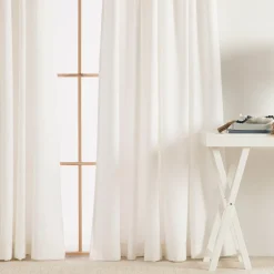 Linen Cotton Room Darkening Curtain Pair 140 x 250