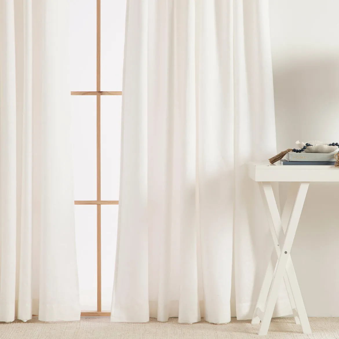 Linen Cotton Room Darkening Curtain Pair 140 x 250