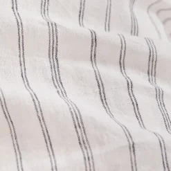Linen Cotton Stripe Fitted Sheet