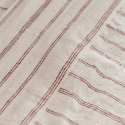 Linen Cotton Stripe Flat Sheet