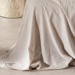 Linen Cotton Striped Sheet Set