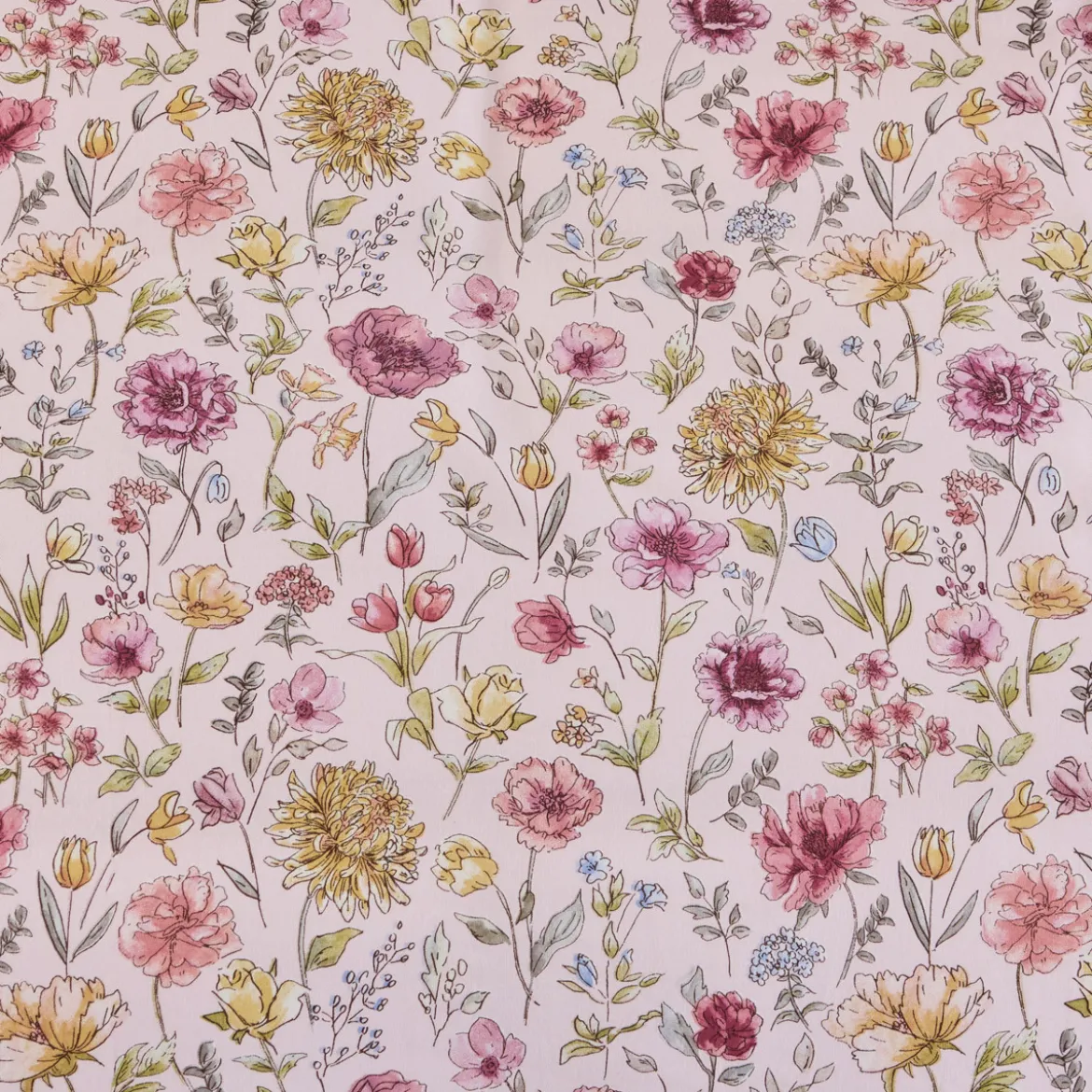 Lisette Reversible Floral/Check Quilt Cover Set