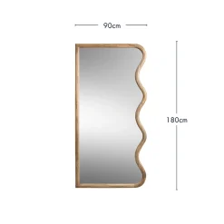 Louis Wavy Floor Mirror