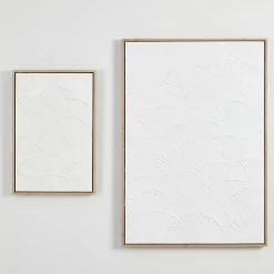 Lucia Shell Textured Small Framed Canvas Wall Art