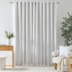 Marina Blockout White Curtain Set of 2