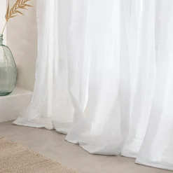 Marina Sheer White Curtain Set of 2