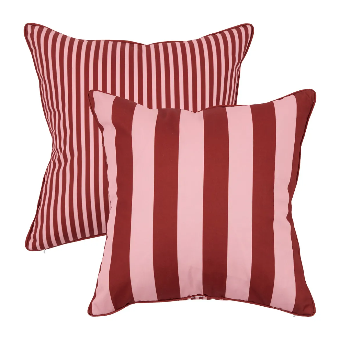 Maris Pink Stripe Reversible Outdoor Cushion