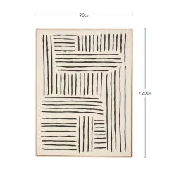 Maze Framed Canvas Wall Art