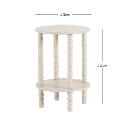 Mei 2 Tier Round Side Table