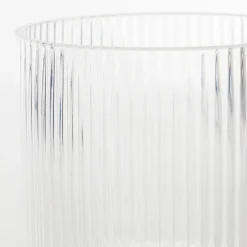 Mila Ribbed Clear Tumbler Glass Set of 4