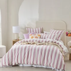 Milah Mauve Stripe European Pillowcase