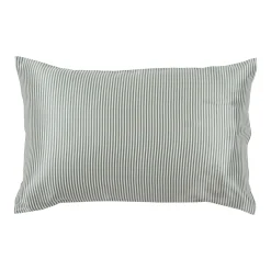 Mulberry Silk Green Striped Pillowcase
