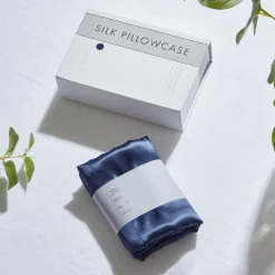 Navy Mulberry Silk Pillowcase