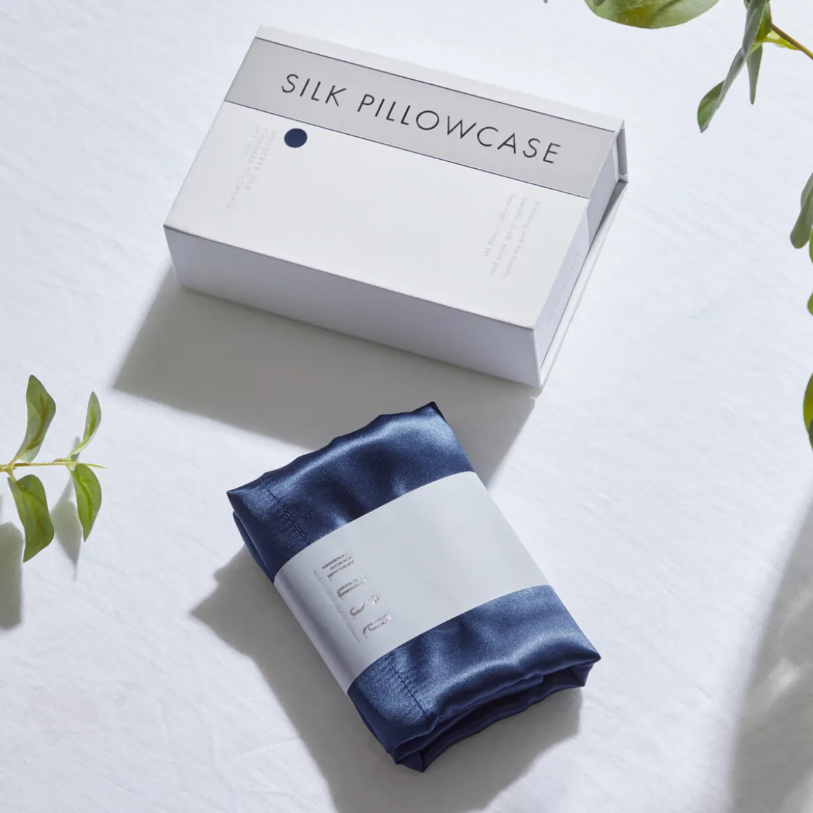 Navy Mulberry Silk Pillowcase