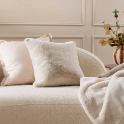 Nevada Faux Fur Square Cushion