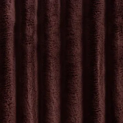 Oslo Chocolate Brown Faux Fur Ribbed Comforter Set