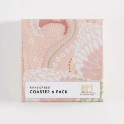 Paths of Rest Cork Coaster Set of 6