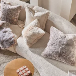 Pelage Faux Fur Square Cushion