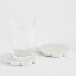 Petal Marble Coaster Set of 2