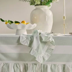 Piper Stripe Ruffle Napkin 4 Pack