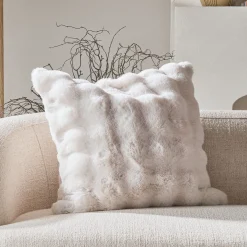 Prague Faux Fur Large Square Cushion
