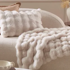 Prague Faux Fur Oblong Cushion