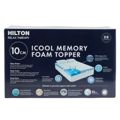 Relax Therapy 10cm Memory Foam Mattress Topper