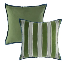 Remi Velvet Stripe With Flange Cushion
