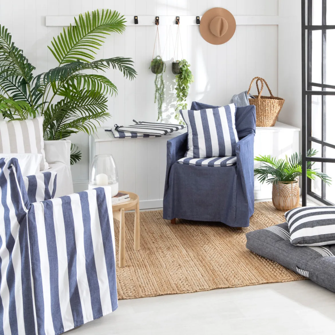 Riviera Wide Stripe Cushion
