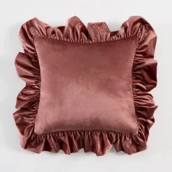 Sabrina Velvet Ruffle Cushion
