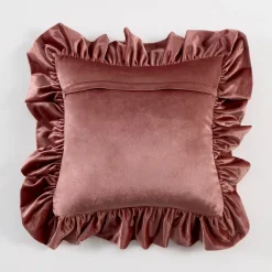 Sabrina Velvet Ruffle Cushion