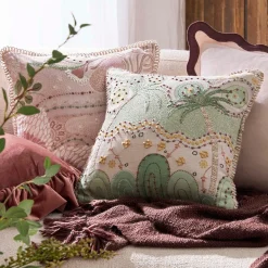 Sacred Stillness by Domica Hill Cushion