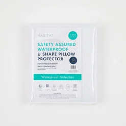 Safety Assured Waterproof U Shape Pillow Protector