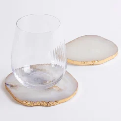 Salt Agate Coaster 2pk
