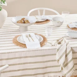 Sawyer Stripe Table Cloth