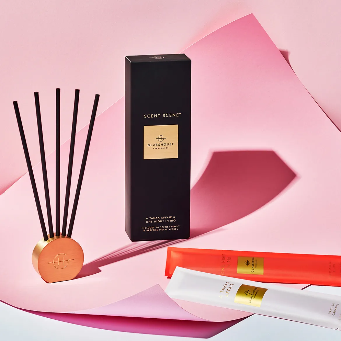 Scent Stem Gold Arc Holder