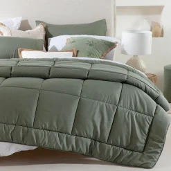 Snoozi Cube Green Microfibre Comforter Set