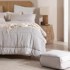 Snoozi Cube Natural Microfibre Comforter Set