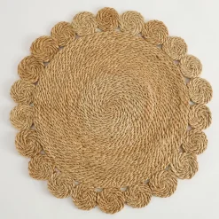 Sonora Natural Golden Round Jute Table Runner
