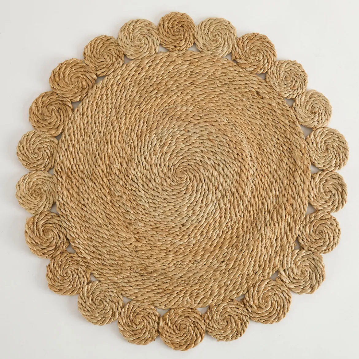Sonora Natural Golden Round Jute Table Runner