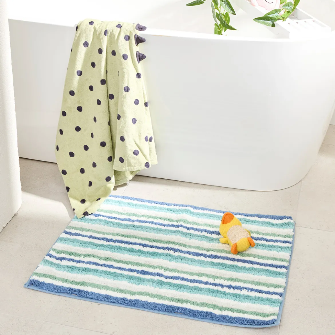 Striped Bath Mat