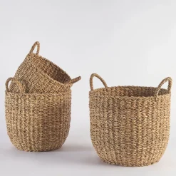 Sutton Round Basket with Handles