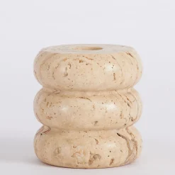 Travertine Candle Holder