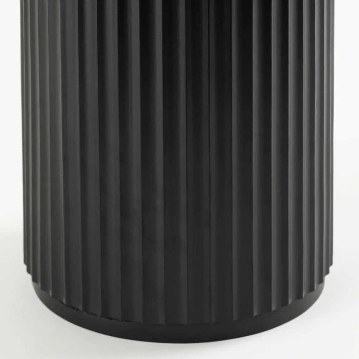 Tully Black Fluted Side Table