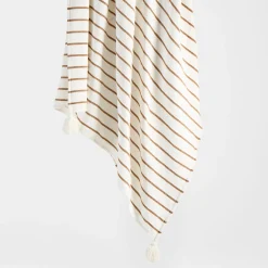 Vale Stripe Chenille Extra large Throw
