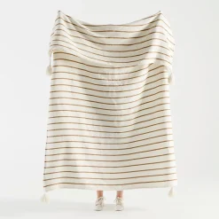 Vale Stripe Chenille Extra large Throw
